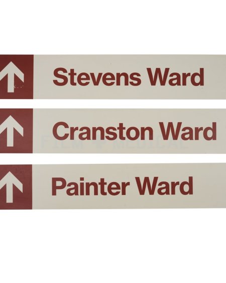 Red Signs Stevens Ward  Priced Individually 